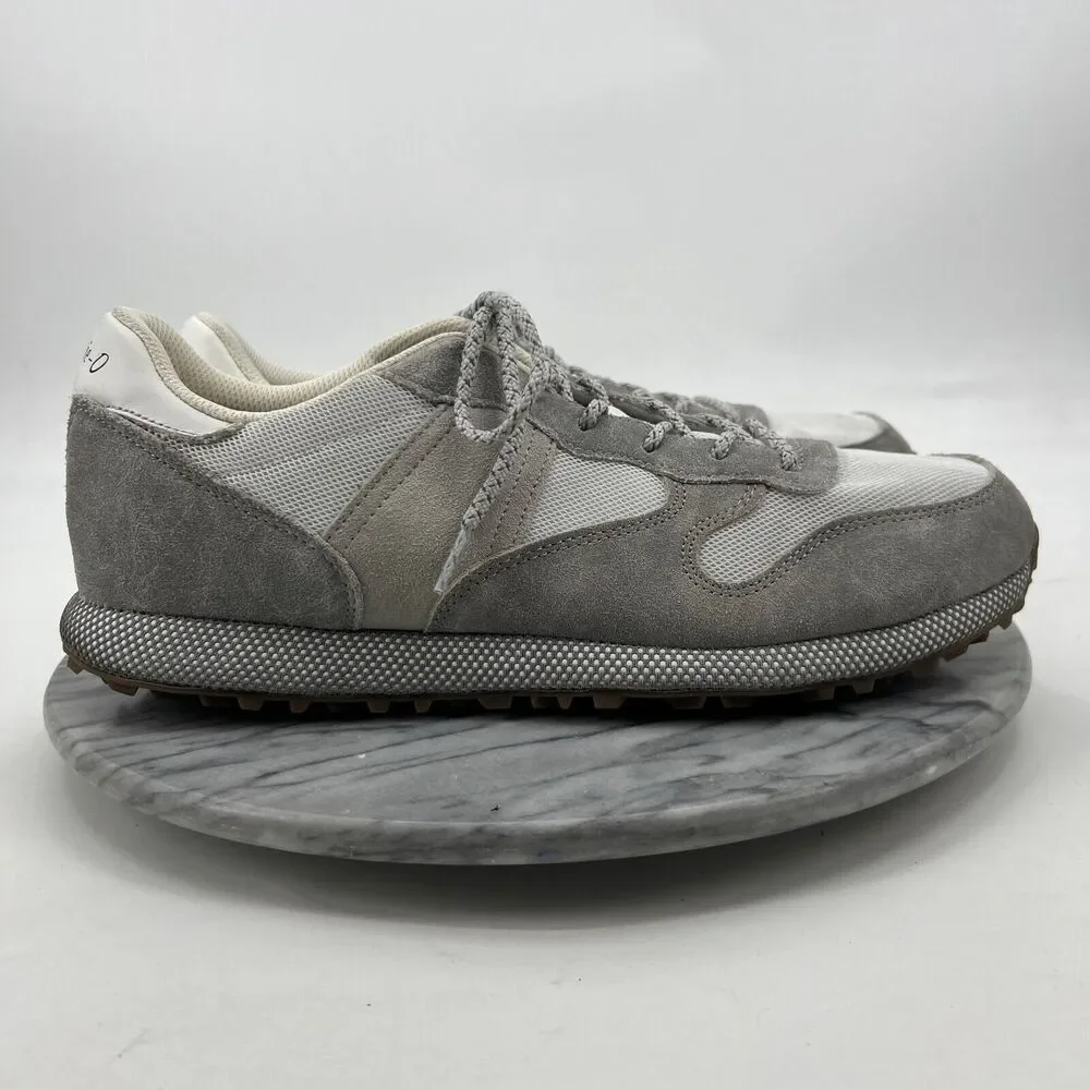 Johnnie-O Mens 12 Shoe Grey Range Runner Athletic Versatile Walking Golf Sneaker